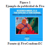 Figura 1Ejemplo de publicidad de Five