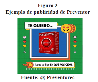 Figura 3Ejemplo de publicidad de Preventor