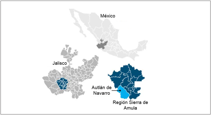 Localización geográfica del municipio de Autlán de Navarro