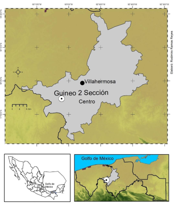 de área de estudio.