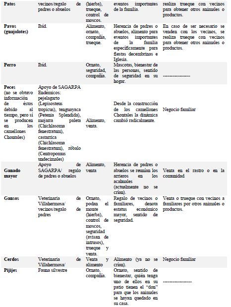 Origen del animal, función, importancia sociocultural y económica en Tucta Nacajuca.