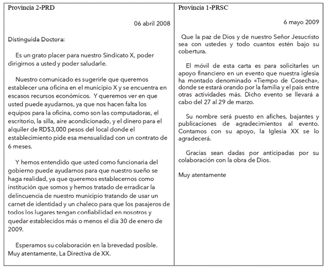 Solicitudes que publicitarn la gestin del diputado en la concesin de bienes