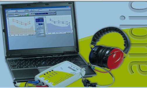 Equipo usado para realizar estudio- Audiolab, aud&iacute;fono de AAF HDA 200