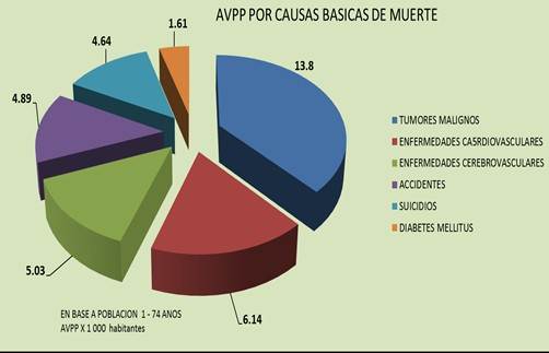 AVPP por causas b&aacute;sicas de muerte.