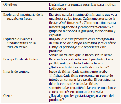 Gu&iacute;a para el grupo focal