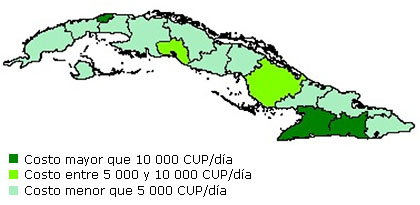 Costo total del tratamiento farmacol&oacute;gico inmediato de las RAM graves por provincias.