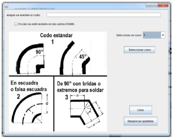 Configuraci&oacute;n de accesorio (codo). 