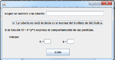 Configuraci&oacute;n de tuber&iacute;a. 