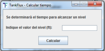 Ventana Calcular tiempo. Fuente: Elaboraci&oacute;n propia (2019).