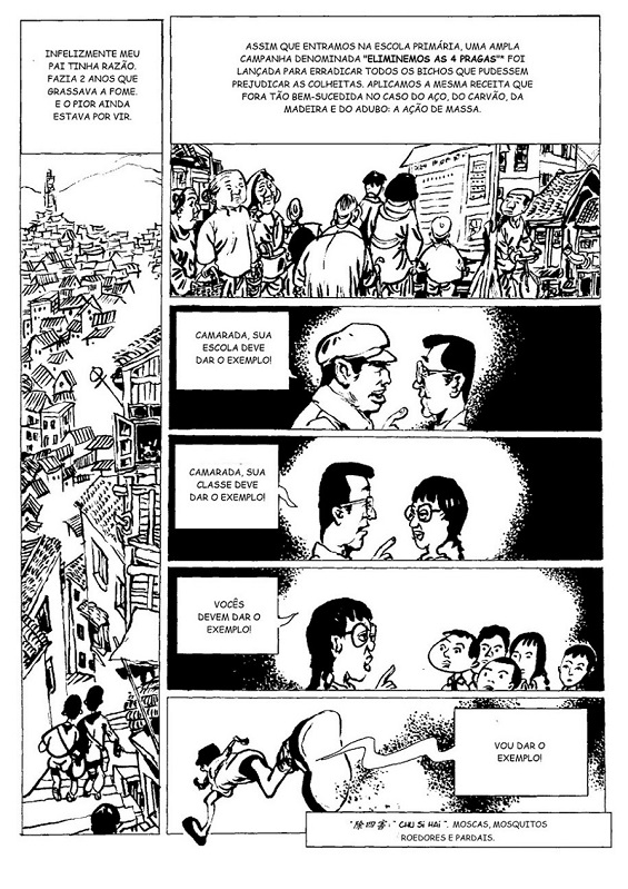 O combate às quatro pragas.