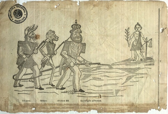 “La triple allanza contra la virgen de las regiones meridionales”.