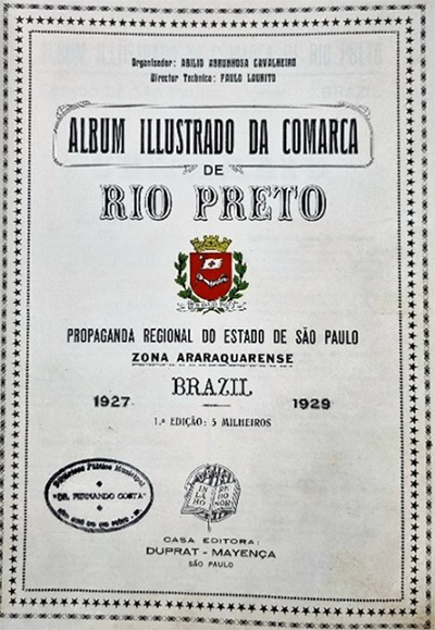 Contracapa do Album Illustrado da Comarca de So Jos do Rio Preto, 1929.