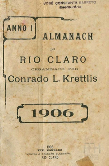 Capa do Almanach do Rio Claro - 1906.