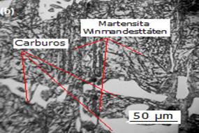 Microestructura con el empleo de la variante
II de temple m&aacute;s revenido.