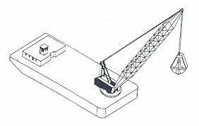Excavadora con cuchara de
quijada bivalva.