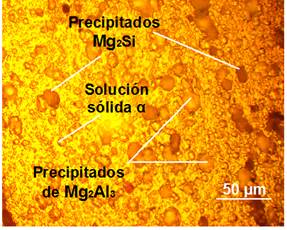 Microestructura de la aleación
de aluminio AA 5754.