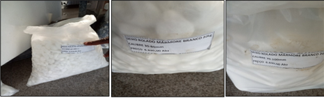 Principales productos obtenidos a partir del tratamiento de los PAM en la empresa Megastone, Namibe, Angola.