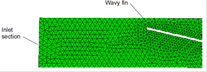 Detail of grid for a lateral of the model