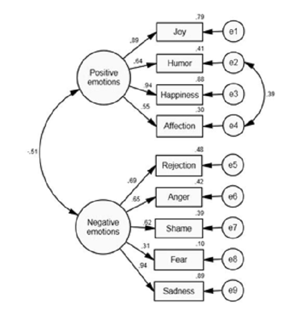 Remodeling of the model through CFA.