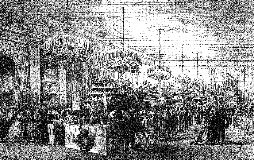 Sal�n de las tiendas del &ldquo;Bazar             Filantr�pico&rdquo;