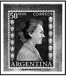 &ldquo;Elaine Paige. The new image of Evita&rdquo;