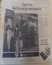 Publicidad de &ldquo;Cuenta Joven&rdquo; de Banco Galicia