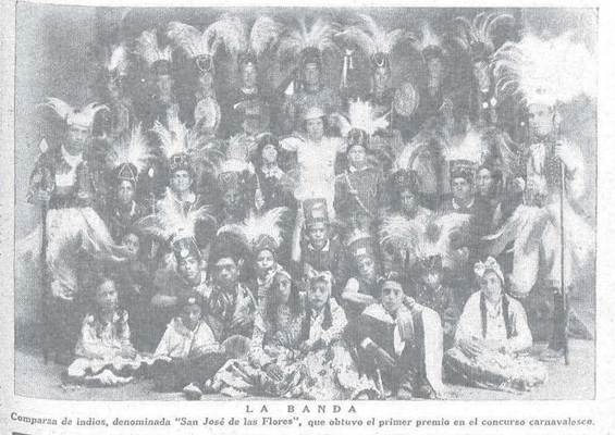 Comparsa de indios en La Banda, Santiago del Estero (1934)