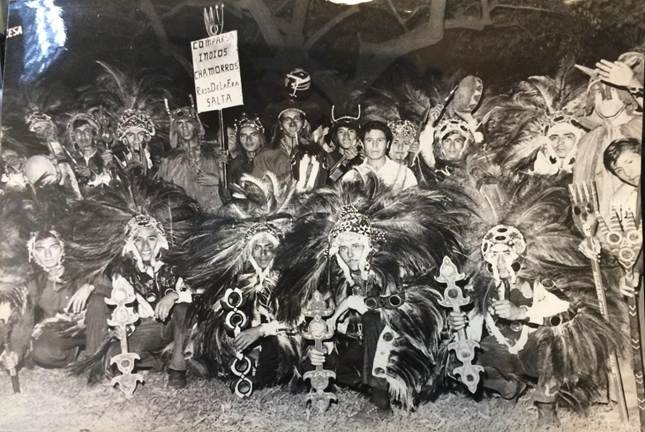 &ldquo;Los Indios Chamorros&rdquo; durante una visita al carnaval de Buenos Aires, 1968