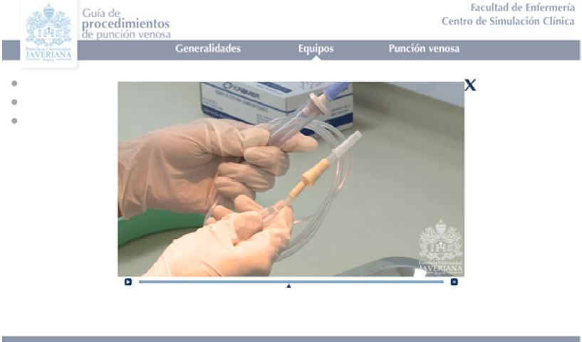 Presentación audiovisual de la
Guía de procedimientos de punción venosa