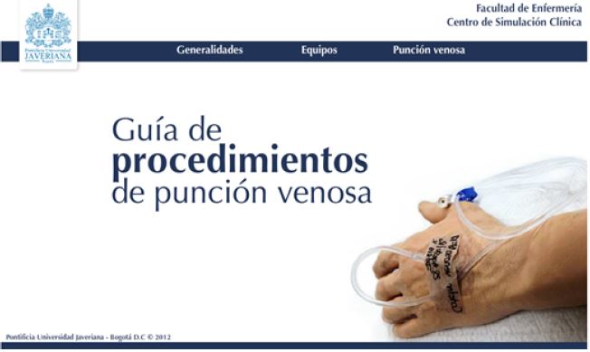 Presentación de la
Guía de procedimientos de punción venosa