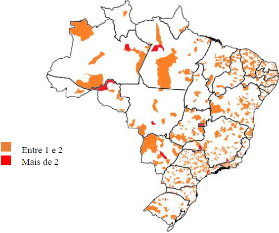 NÚMERO DE CEO IMPLEMENTADOS NO BRASIL