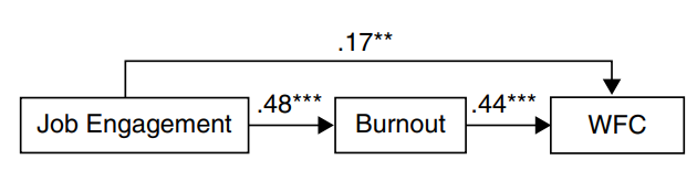 Study 2: The Relations between Job Engagement, Burnout, and WFC