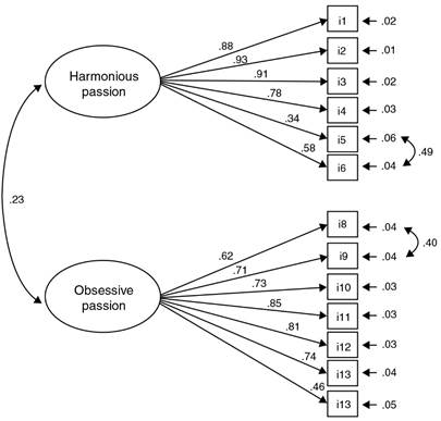 Results of the Confirmatory Factor Analysis (N = 234).