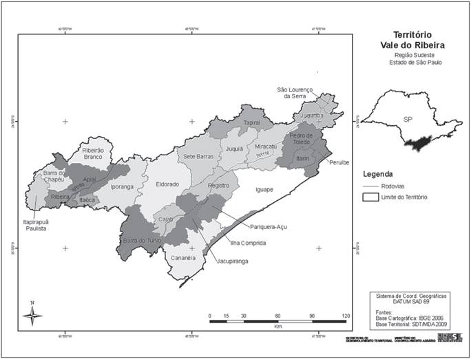 Territ&oacute;rio da Cidadania Vale do Ribeira