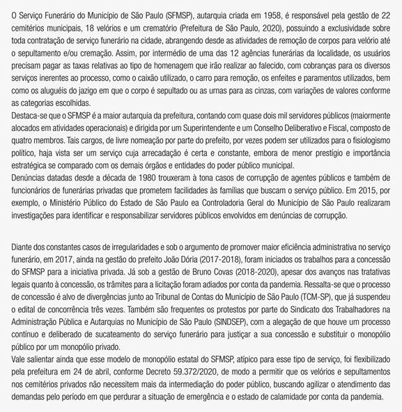 O SERVI&Ccedil;O FUNER&Aacute;RIO DO MUNIC&Iacute;PIO DE S&Atilde;O PAULO: UMA BREVE CONTEXTUALIZA&Ccedil;&Atilde;O