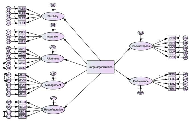 MIMIC Model for Large Organizations