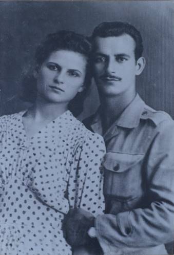 Casamento de Orlando Gomes Loques com Loretta Maria del Confetto. Santa Croce sull&rsquo;Arno/It&aacute;lia, 19/07/1945
