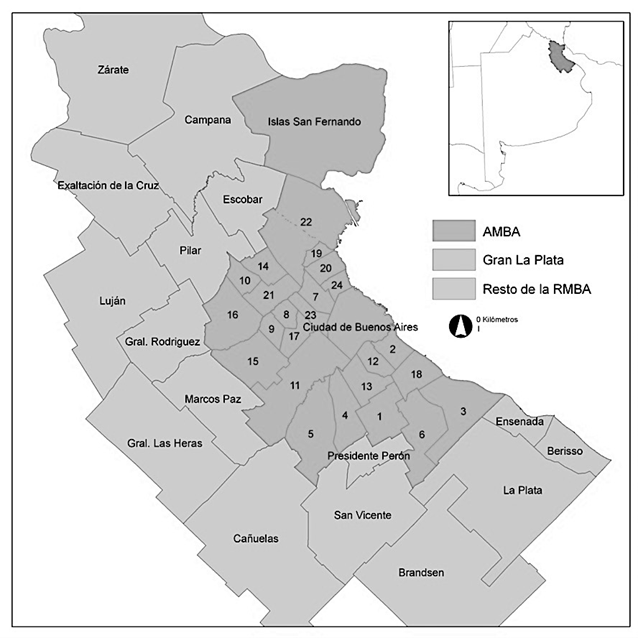 El territorio
del AMBA