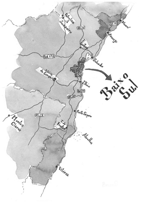 Ilustra&ccedil;&atilde;o do Territ&oacute;rio Baixo Sul