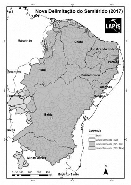 Nova delimitação do
Semiárido brasileiro