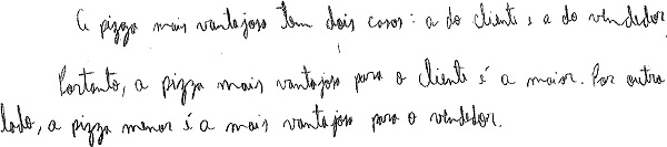 Resolu&ccedil;&atilde;o de Jo&atilde;o Pedro para a quest&atilde;o 19 na fase cinco