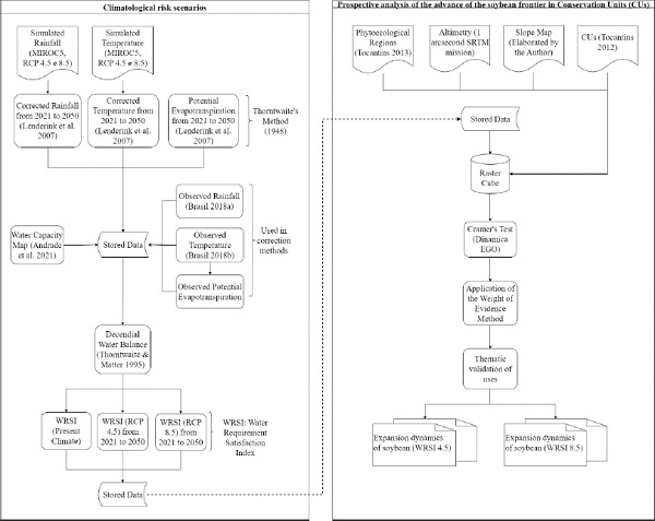Flowchart of the methods adopted for the prospective analysis of soybean in the
       Tocantins state.
