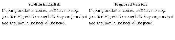 Poor Segmentation Examples in Tierra en la lengua