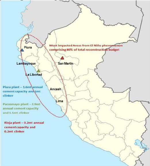 Mapa de plan integral de
reconstrucción con cambio