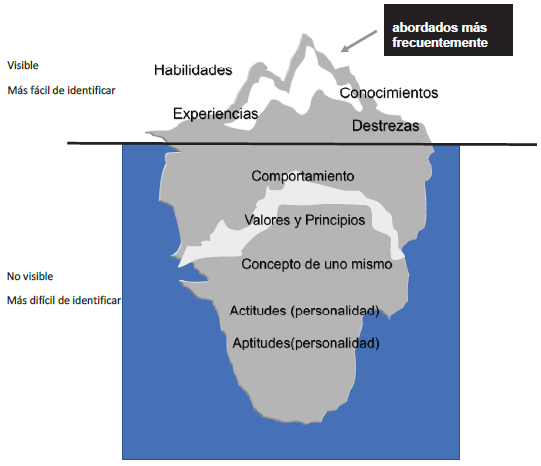 Modelo Iceberg de competencias.