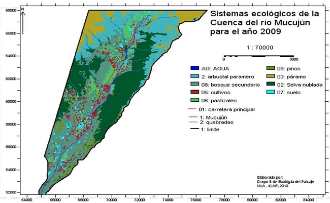 Sistemas Ecol�gicos de la Cuenca del r�o Mucuj�n 2009.