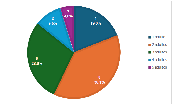 Adultos en el hogar.