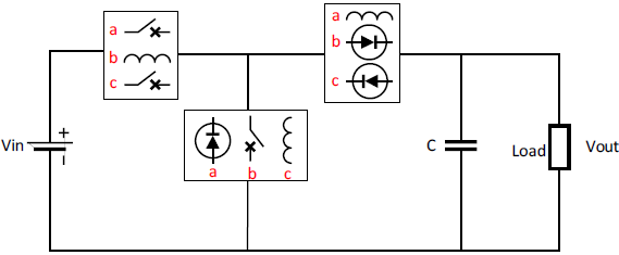 Circuito equivalente conversor DC-DC