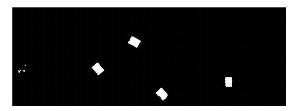 Binary
image of all the objects in the scene