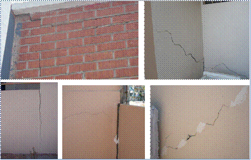 Daños en edificaciones ubicadas en el área de estudio